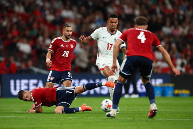 UEFA Nations League: England v Czech Republic LONDON, UK - 6th Oct 2026: Morgan Rogers of England in action during the UEFA Nations League Group A3 match between England and Czech Republic at Wembley Stadium London Wembley Stadium England United Kingdom Copyright: xCraigxMercerx xPeakxActionxPhotosx