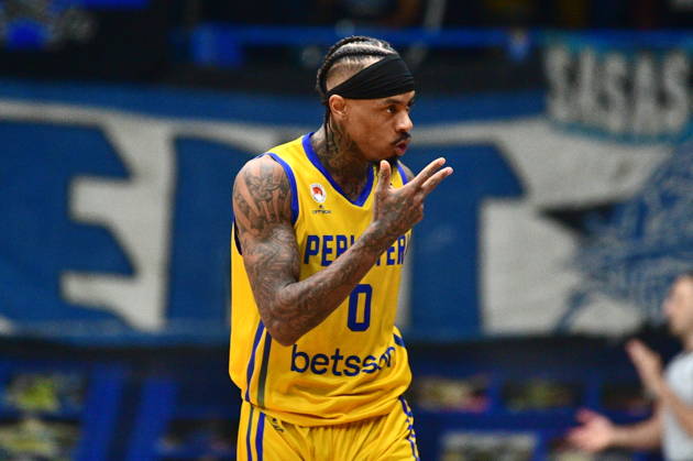 FIBA Basketball Champions League, Peristeri Betsson vs BMA365 Bamberg Baskets - Ty Nichols of Peristeri Betsson in action during the FIBA Basketball Champions League regular season basketball match between Peristeri Betsson vs BMA365 Bamberg Baskets in Athens, Greece, 6 October 2026. IMAGO ONE INCH PRODUCTIONS ATHENS Greece Copyright: xOnexInchxProductionsx 7111435
