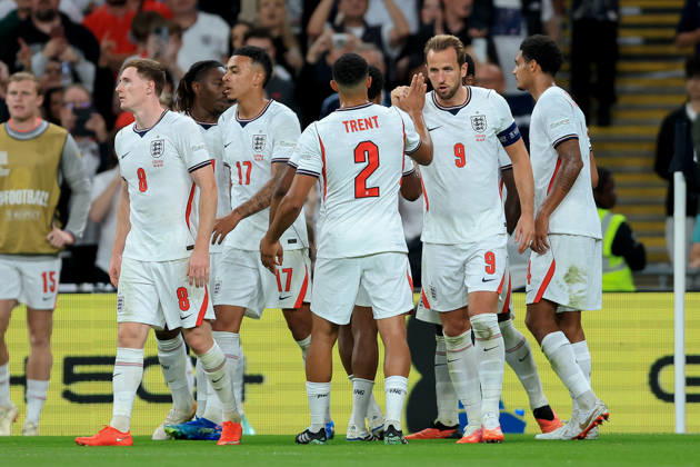 England v Czechia - UEFA Nations League 2026 27 Group A3 MD4 Harry Kane and Trent Alexander-Arnold of England celebrate 3rd goal during the UEFA Nations League 2026 27 group phase match between England and Czechia at Wembley Stadium on October 6, 2026 in London, England. London Wembley Stadium England United Kingdom Copyright: xAllstarxPicturexLibraryxLtdx