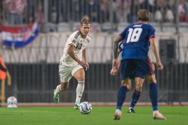 Croatia v Spain - UEFA Nations League 2026 27 Group A3 MD4 Dani Olmo of Spain runs with the ball during the UEFA Nations League 2026 27 group phase match between Croatia and Spain at Stadion Poljud on October 6, 2026 in Split, Croatia.  IgorxSoban PIXSELL