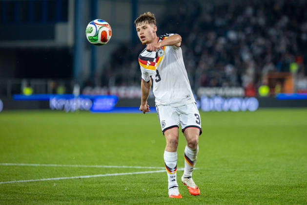 Lukas Ullrich, Germany U21, 03 on the Ball GER, Germany GER vs. Georgia GEO, Soccer, UEFA U21 European Championship Qualifiers, Group F, Matchday 13, 2026–2027 season, October 6, 2026 GER, Germany GER vs. Georgia GEO, soccer, UEFA U21 European Championship Qualifiers, Group F, Matchday 13, 2026–2027 season, October 6, 2026, Bielefeld Copyright: xEibner-Pressefoto JanxRollingerx EP_JSK