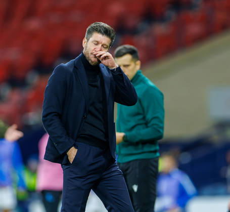 06.10.2026 Scotland v Slovenia, UEFA Nations League, League B Group 1 : Seb Pocognoli dejection  Copyright: xKennyxRamsay.Scotlandx NINTCHDBPICT001113851609