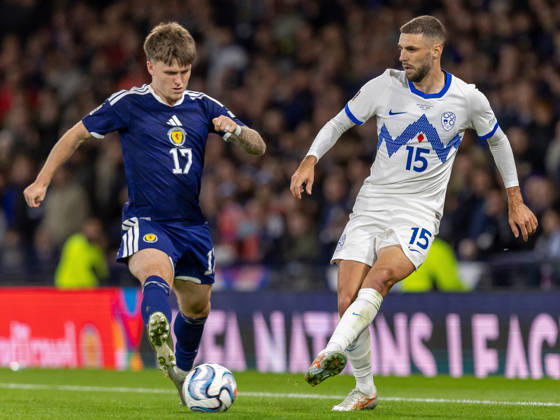 Scotland v Slovenia, UEFA Nations League GOAL! 1-2! The Visitors take the lead through Danijel Å turm of Slovenia during the UEFA Nations League League B Group B1 between Scotland and Slovenia. Barclays Hampden, Hampden Park, Glasgow, Scotland. 6 October 2026. Hampden Park Barclays Hampden Glasgow Scotland Editorial use only , Copyright: xColinxPoultneyx PSI-24964-0027