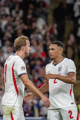 October 6, 2026, xdaymx, UEFA Nations League, England vs. Czech Republic: Harry Kane is celebrated by his team after their 2-0 win in London