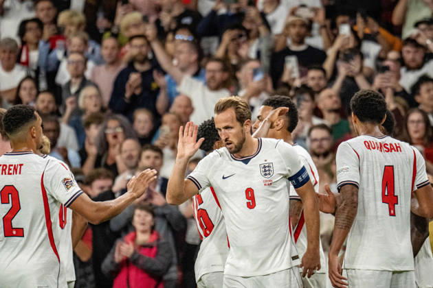 October 6, 2026, xdaymx, UEFA Nations League, England vs. Czech Republic, Harry Kane, England is celebrated by the team after their 3-0 win in London
