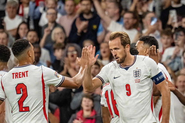 October 6, 2026, xdaymx, UEFA Nations League, England vs. Czech Republic, Harry Kane, England is celebrated by the team after their 3-0 win in London