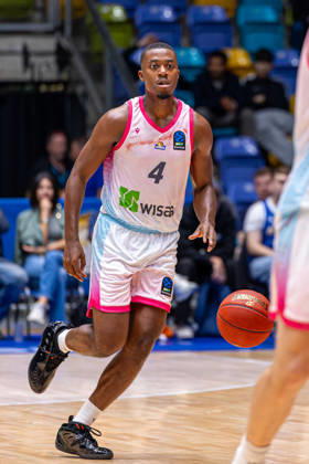 FRANKFURT AM MAIN, GERMANY - OCTOBER 6: Nahiem Alleyne (Skyliners Frankfurt, 4) during the BKT EuroCup 2026 27, match between Frankfurt Skyliners vs. BC Siauliai at Suewag Energie Arena on October 6, 2026 in Frankfurt am Main, Germany. Hessen Germany Copyright: xBEAUTIFULxSPORTS Freudensteinx