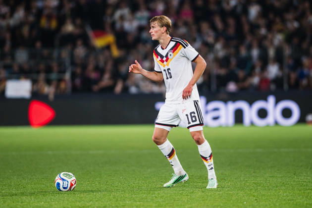 U-21 European Championship Qualifier: Germany vs. Georgia, October 6, 2026; Aljoscha Kemlein, Germany, 16; Football cutout; U-21 European Championship Qualifier, Matchday 10: Germany vs. Georgia on October 6, 2026; Bielefeld DFB REGULATIONS PROHIBIT ANY USE OF PHOTOGRAPHS AS IMAGE SEQUENCES AND OR QUASI-VIDEO Copyright: xBEAUTIFULxSPORTS Tonhäuserx