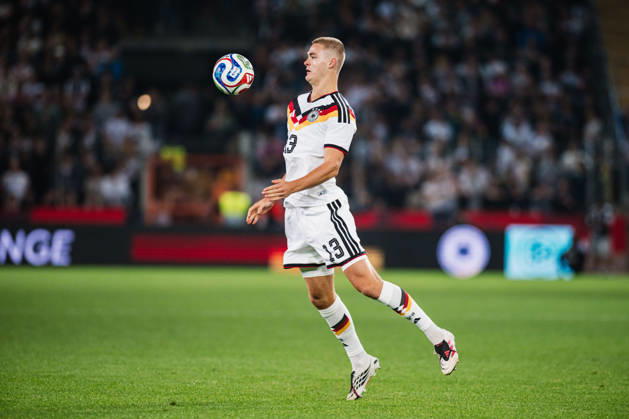 U-21 European Championship Qualifier: Germany vs. Georgia, October 6, 2026; Tom Rothe, Germany, 13; Football cutout; U-21 European Championship Qualifier, Matchday 10: Germany vs. Georgia on October 6, 2026; Bielefeld DFB REGULATIONS PROHIBIT ANY USE OF PHOTOGRAPHS AS IMAGE SEQUENCES AND OR QUASI-VIDEO Copyright: xBEAUTIFULxSPORTS Tonhäuserx