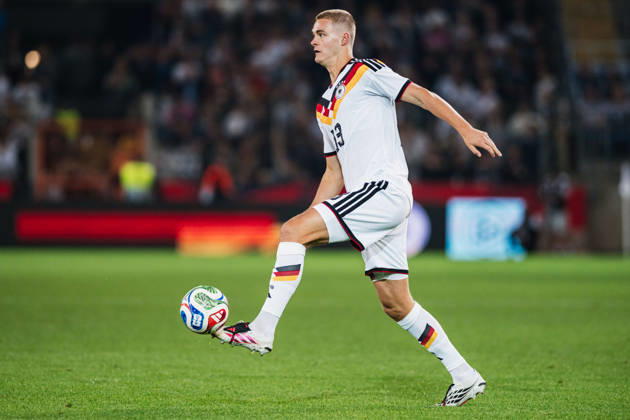 U-21 European Championship Qualifier: Germany vs. Georgia, October 6, 2026; Tom Rothe, Germany, 13; Football cutout; U-21 European Championship Qualifier, Matchday 10: Germany vs. Georgia on October 6, 2026; Bielefeld DFB REGULATIONS PROHIBIT ANY USE OF PHOTOGRAPHS AS IMAGE SEQUENCES AND OR QUASI-VIDEO Copyright: xBEAUTIFULxSPORTS Tonhäuserx