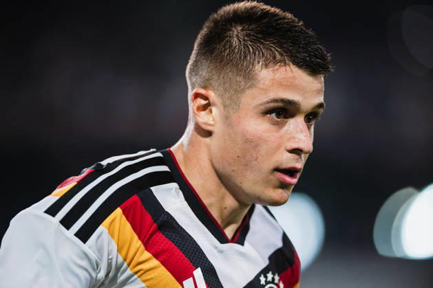 U-21 European Championship Qualifier: Germany vs. Georgia, October 6, 2026; Nicolò Tresoldi; Germany; 9; Football; U-21 European Championship Qualifier; Matchday 10: Germany vs. Georgia on October 6, 2026; Bielefeld DFB REGULATIONS PROHIBIT ANY USE OF PHOTOGRAPHS AS IMAGE SEQUENCES AND OR QUASI-VIDEO Copyright: xBEAUTIFULxSPORTS Tonhäuserx