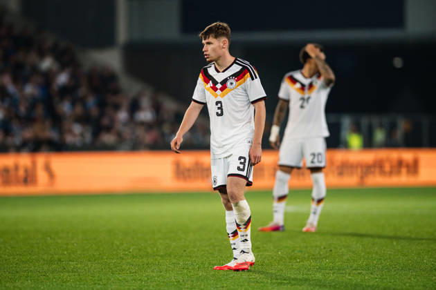 U-21 European Championship Qualifier: Germany vs. Georgia, October 6, 2026; Cutout, Lukas Ullrich (Germany), 3 soccer, U-21 European Championship Qualifier, Matchday 10: Germany vs. Georgia on October 6, 2026, Bielefeld DFB REGULATIONS PROHIBIT ANY USE OF PHOTOGRAPHS AS IMAGE SEQUENCES AND OR QUASI-VIDEO Copyright: xBEAUTIFULxSPORTS Tonhäuserx