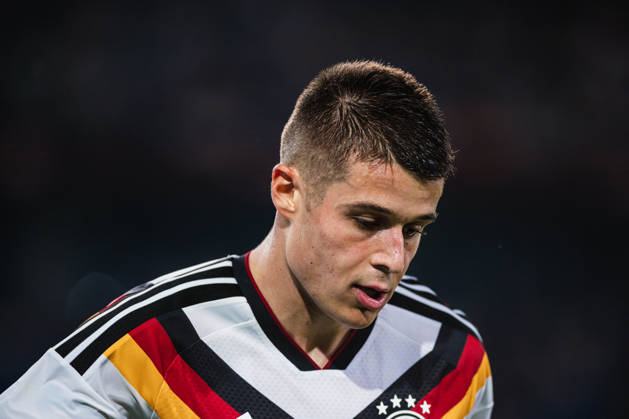 U-21 European Championship Qualifier: Germany vs. Georgia, October 6, 2026; Nicolò Tresoldi; Germany; 9; Football; U-21 European Championship Qualifier; Matchday 10: Germany vs. Georgia on October 6, 2026; Bielefeld DFB REGULATIONS PROHIBIT ANY USE OF PHOTOGRAPHS AS IMAGE SEQUENCES AND OR QUASI-VIDEO Copyright: xBEAUTIFULxSPORTS Tonhäuserx