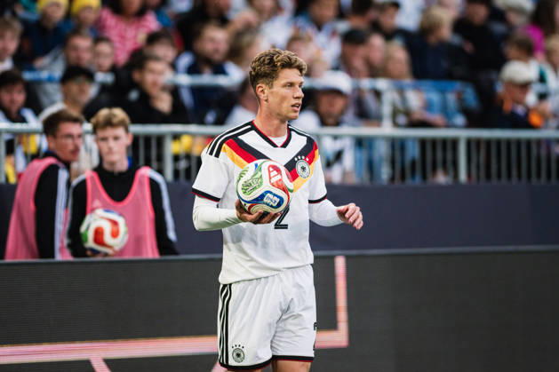U-21 European Championship Qualifier: Germany vs. Georgia, October 6, 2026; Cutout, Elias Baum (Germany), Soccer, U-21 European Championship Qualifier, Matchday 10: Germany vs. Georgia on October 6, 2026, Bielefeld DFB REGULATIONS PROHIBIT ANY USE OF PHOTOGRAPHS AS IMAGE SEQUENCES AND OR QUASI-VIDEO Copyright: xBEAUTIFULxSPORTS Tonhäuserx