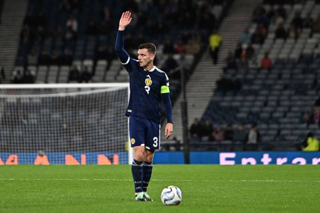 Scotland v Slovenia UEFA Nations League Andrew Robertson of Scotland during the UEFA Nations League match at Barclays Hampden, Glasgow 06 10 2026 UK Newspapers OUT Copyright: xJamiexJohnstonx FIL-24032-0127