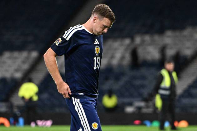 Scotland v Slovenia UEFA Nations League Lewis Ferguson of Scotland at full time during the UEFA Nations League match at Barclays Hampden, Glasgow 06 10 2026 UK Newspapers OUT Copyright: xJamiexJohnstonx FIL-24032-0149