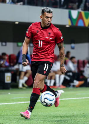 Albania vs San Marino UEFA Nations League 2026-2027 Group C1 Myrto Ozuni of Albania in action during the UEFA Nations League 2026-2027 group phase match between Albania and San Marino in Tirana, Albania on October 6, 2026 Tirana Albania  Copyright: xArmandoxBabanix