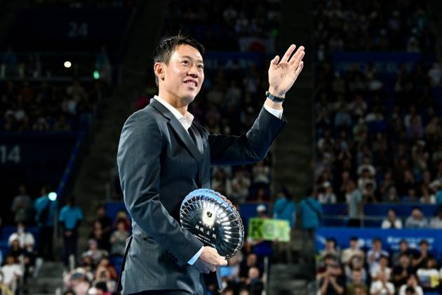 Kei Nishikori, OCTOBER 6, 2026 - Tennis : Kinoshita Group Japan Open Tennis Championships 2026 Kei Nishikori Tribute Ceremony at Ariake Coliseum, Tokyo, Japan. Noxthirdxpartyxsales aflo_353749079 KenjiroxMatsuox