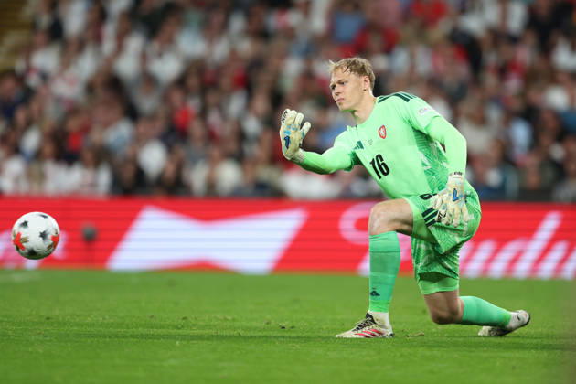 England gegen Tschechien, 6. Oktober 2026, London International Football, UEFA Nations League, England gegen Tschechien, der tschechische Torhüter Lukas Hornicek, Foto: Charlotte Wilson, Offside, London, Großbritannien Copyright: xCharlottexWilsonx xOffsidexOffside