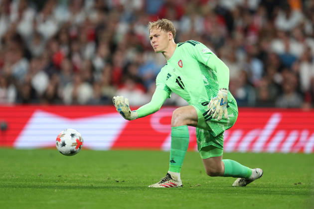 England gegen Tschechien, 6. Oktober 2026, London International Football, UEFA Nations League, England gegen Tschechien, der tschechische Torhüter Lukas Hornicek, Foto: Charlotte Wilson, Offside, London, Großbritannien Copyright: xCharlottexWilsonx xOffsidexOffside