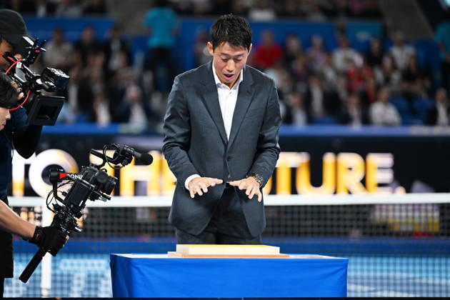 Kei Nishikori, OCTOBER 6, 2026 - Tennis : Kinoshita Group Japan Open Tennis Championships 2026 Kei Nishikori Tribute Ceremony at Ariake Coliseum, Tokyo, Japan. Noxthirdxpartyxsales aflo_353764882 KenjiroxMatsuox