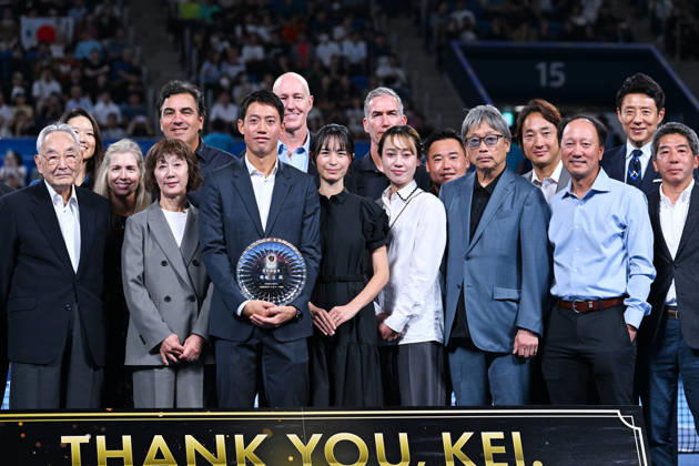 Kei Nishikori, OCTOBER 6, 2026 - Tennis : Kinoshita Group Japan Open Tennis Championships 2026 Kei Nishikori Tribute Ceremony at Ariake Coliseum, Tokyo, Japan. Noxthirdxpartyxsales aflo_353764887 KenjiroxMatsuox