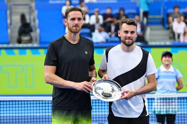 Theo ARRIBAGE & Albano OLIVETTI (FRA), OCTOBER 6, 2026 - Tennis : Kinoshita Group Japan Open Tennis Championships 2026 Men s Doubles Award ceremony at Ariake Coliseum, Tokyo, Japan. Noxthirdxpartyxsales  aflo_353767204 KenjiroxMatsuox
