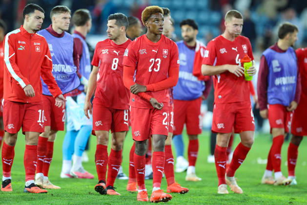 LUCERNE, SWITZERLAND - OCTOBER 06: Alvyn Antonio Sanches (23, Switzerland) during the UEFA Nations League match between Switzerland and North Macedonia at thermoplan arena on October 6, 2026 in Lucerne, Switzerland. Copyright: xUrsxOttigerx xSPPx Sportspressphoto_SPR247771