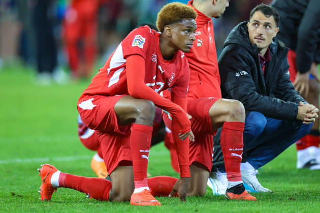 LUCERNE, SWITZERLAND - OCTOBER 06: Alvyn Antonio Sanches (23, Switzerland) during the UEFA Nations League match between Switzerland and North Macedonia at thermoplan arena on October 6, 2026 in Lucerne, Switzerland. Copyright: xUrsxOttigerx xSPPx Sportspressphoto_SPR247773