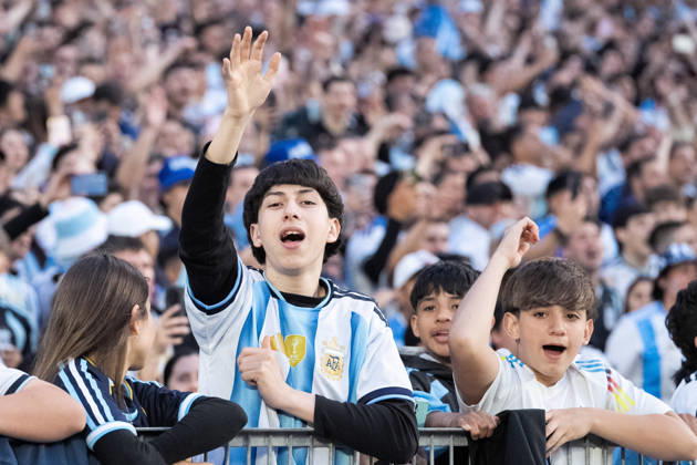 Argentine fans celebrate in the stands before the International Friendly, Länderspiel, Nationalmannschaft football match between Argentina and Benin, at the Estadio Monumental Antonio V. Liberti, on October 6, 2026, in Buenos Aires, Argentina. Lionel Messi will play his last match for Argentina after announcing his retirement from the national team, Nationalteam Richard Callis Fotoarena (Richard Callis SPP) Copyright: xRichardxCallisx xSPPx spp-en-RiCa-3026036