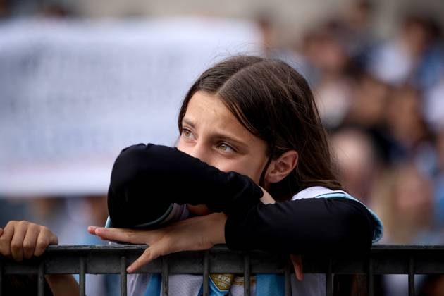 October 6, 2026, Buenos Aires, Buenos Aires, Argentina: Argentina fan reacts prior to the match between Argentina and Benin International Friendly, Länderspiel, Nationalmannschaft match, The last match of Messi with Argentina national team, Nationalteam The Last Match Of Messi In Buenos Aires, Argentina - 06 Oct 2026 - ZUMAs197 20261006_aaa_s197_133 Copyright: xRobertoxxTuerox