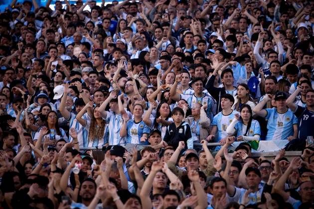 October 6, 2026, Buenos Aires, Buenos Aires, Argentina: Argentina fans seen prior to the match between Argentina and Benin International Friendly, Länderspiel, Nationalmannschaft match, The last match of Messi with Argentina national team, Nationalteam Buenos Aires Argentina - ZUMAs197 20261006_aaa_s197_141 Copyright: xRobertoxxTuerox