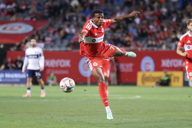 CHICAGO, USA - October 6: Maren Haile-Selassie (7 Chicago Fire FC) in action during the Major League Soccer game between Chicago Fire FC and Vancouver Whitecaps FC at Soldier Field on Tuesday October 6 in Chicago, USA Copyright: xShainaxBenhiyoun SPPx Sportspressphoto_SPR247815