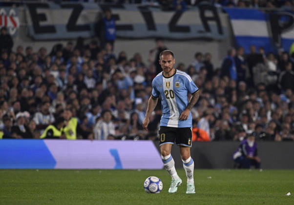 BUENOS AIRES, ARGENTINA - OCTOBER 06: Alexis Mac Allister of Argentina during the International Friendly, Länderspiel, Nationalmannschaft match between Argentina and Benin at Estadio Mas Monumental on October 06, 2026 in Buenos Aires, Argentina. Photo by SFSI Argentina national team, Nationalteam v Benin Copyright: xSFSIx