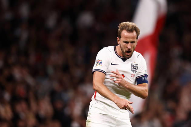 England gegen Tschechien, 6. Oktober 2026, London, UEFA Nations League: England gegen Tschechien – Harry Kane von England feiert das zweite Tor. Foto: Jacques Feeney, Abseits, London, Großbritannien Copyright: xJacquesxFeeneyx xOffsidexOffside