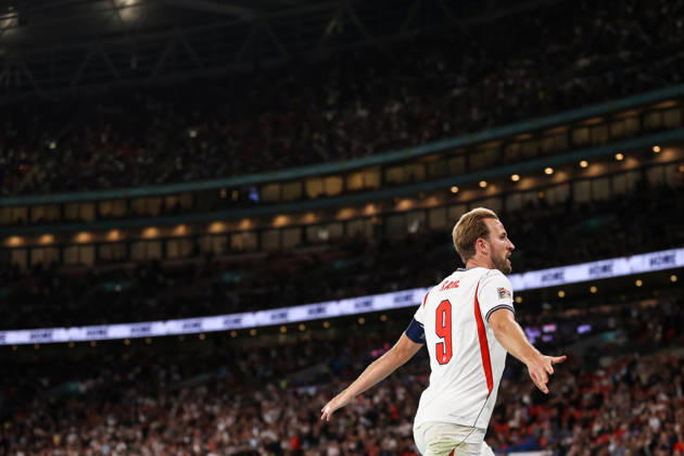 England gegen Tschechien, 6. Oktober 2026, London, UEFA Nations League: England gegen Tschechien – Harry Kane von England feiert das dritte Tor. Foto: Jacques Feeney, Abseits, London, Großbritannien Copyright: xJacquesxFeeneyx xOffsidexOffside