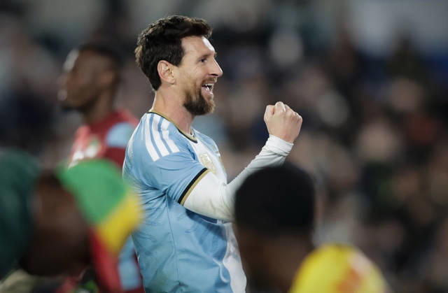 MESSI Argentina vs. Benin, Part 2 Photo: FOTOBAIRES Lionel Messi s Final Match with the Argentine National Team Copyright: xNICOLASxABOAFxNICOLASxABOAFx