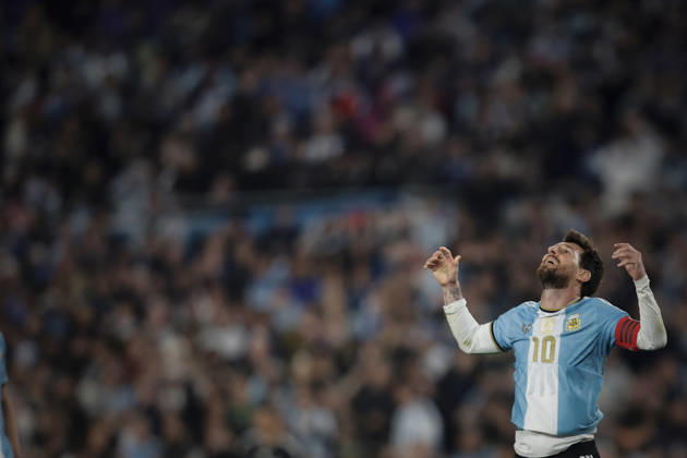 Lionel Messi s Final Match for the Argentine National Team Copyright: xNICOLASxABOAFxNICOLASxABOAFx