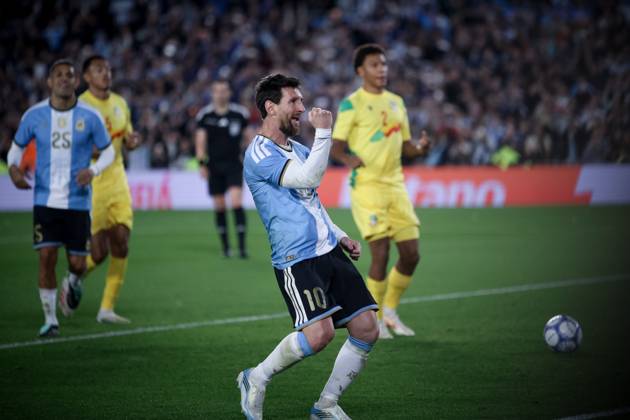October 6, 2026, Buenos Aires, Buenos Aires, Argentina: Lionel Messi of Argentina celebrates his goal during the match between Argentina and Benin International Friendly, Länderspiel, Nationalmannschaft match, The last match of Messi with Argentina national team, Nationalteam Final score: Argentina 3 - 0 Benin Buenos Aires Argentina - ZUMAs197 20261006_aaa_s197_242 Copyright: xRobertoxxTuerox