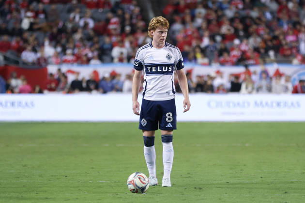 CHICAGO, USA - October 6: Oliver Larraz (8 Vancouver Whitecaps FC) in action during the Major League Soccer game between Chicago Fire FC and Vancouver Whitecaps FC at Soldier Field on Tuesday October 6 in Chicago, USA Copyright: xShainaxBenhiyoun SPPx Sportspressphoto_SPR247934