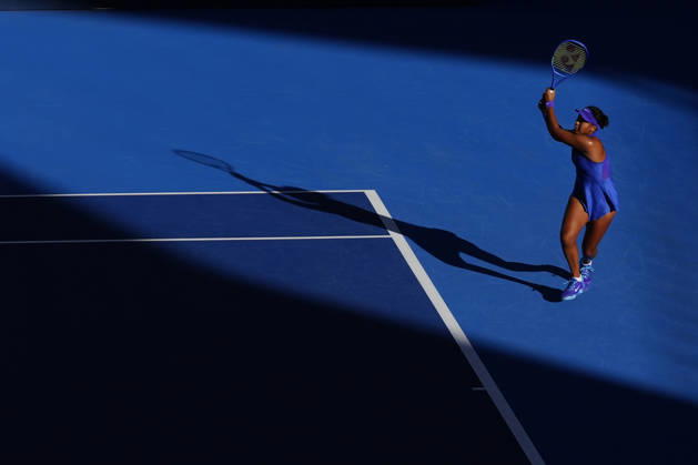 October 6, 2026, Beijing, China: Naomi Osaka of Japan plays against Karolina Muchova of Czech Republic (not n view) during the Women s Singles Round 16 match on day seven of China Open at the National Tennis Center. Karolina Muchova defeated Naomi Osaka 7-5, 1-6, 7-6 Beijing China - ZUMAs197 20261006_aaa_s197_257 Copyright: xPolyxFeix