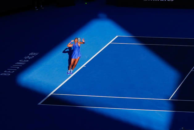 October 6, 2026, Beijing, China: Naomi Osaka of Japan plays against Karolina Muchova of Czech Republic (not n view) during the Women s Singles Round 16 match on day seven of China Open at the National Tennis Center. Karolina Muchova defeated Naomi Osaka 7-5, 1-6, 7-6 2026 China Open In Beijing - 06 Oct 2026  - ZUMAs197 20261006_aaa_s197_262 Copyright: xPolyxFeix