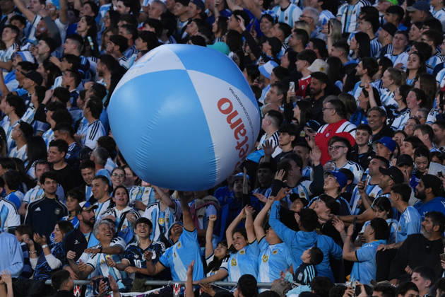 Messi bade farewell to Argentina in the friendly match against Benin BUENOS AIRES, ARGENTINA - OCTOBER 6: Argentina fans show their support as Argentine football legend and national team, Nationalteam captain Lionel Messi goodbye to the crowd during his farewell match in front of over 80,000 spectators at the Monumental Stadium, in Buenos Aires, Argentina on October 6, 2026. Argentine football star Lionel Messi played his final international match, Länderspiel, Nationalmannschaft in the friendly game between Argentina and Benin. The 39-year-old walk onto the stadium pitch for the final time in the sky-blue and white jersey, entering his farewell as Argentina s record appearance-maker and leading scorer with 207 caps and 125 goals. Luciano Gonzalez Anadolu Buenos Aires Argentina. Editorial use only. Please get in touch for any other usage.  Copyright: x2026xAnadoluxLucianoxGonzalezx