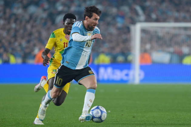 Messi bade farewell to Argentina in the friendly match against Benin BUENOS AIRES, ARGENTINA - OCTOBER 6: Argentine football legend and national team, Nationalteam captain Lionel Messi in action during his farewell match in front of over 80,000 spectators at the Monumental Stadium, in Buenos Aires, Argentina on October 6, 2026. Argentine football star Lionel Messi played his final international match, Länderspiel, Nationalmannschaft in the friendly game between Argentina and Benin. The 39-year-old walk onto the stadium pitch for the final time in the sky-blue and white jersey, entering his farewell as Argentina s record appearance-maker and leading scorer with 207 caps and 125 goals. Luciano Gonzalez Anadolu Buenos Aires Argentina. Editorial use only. Please get in touch for any other usage.  Copyright: x2026xAnadoluxLucianoxGonzalezx