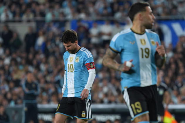 Messi bade farewell to Argentina in the friendly match against Benin BUENOS AIRES, ARGENTINA - OCTOBER 6: Argentine football legend and national team, Nationalteam captain Lionel Messi (10) gestures during his farewell match in front of over 80,000 spectators at the Monumental Stadium, in Buenos Aires, Argentina on October 6, 2026. Argentine football star Lionel Messi played his final international match, Länderspiel, Nationalmannschaft in the friendly game between Argentina and Benin. The 39-year-old walk onto the stadium pitch for the final time in the sky-blue and white jersey, entering his farewell as Argentina s record appearance-maker and leading scorer with 207 caps and 125 goals. Luciano Gonzalez Anadolu Buenos Aires Argentina. Editorial use only. Please get in touch for any other usage.  Copyright: x2026xAnadoluxLucianoxGonzalezx
