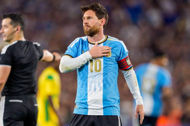 Benin v Argentina BUENOS AIRES, ARGENTINA - OCTOBER 6: Lionel Messi 10 of Argentina celebrates a goal during a game between Benin and Argentina at Estadio Monumental on October 6, 2026 in Buenos Aires, Argentina Buenos Aires Estadio Monumental Argentina Copyright: xAndrewxJ.xClark ISIxPhotosx 9950