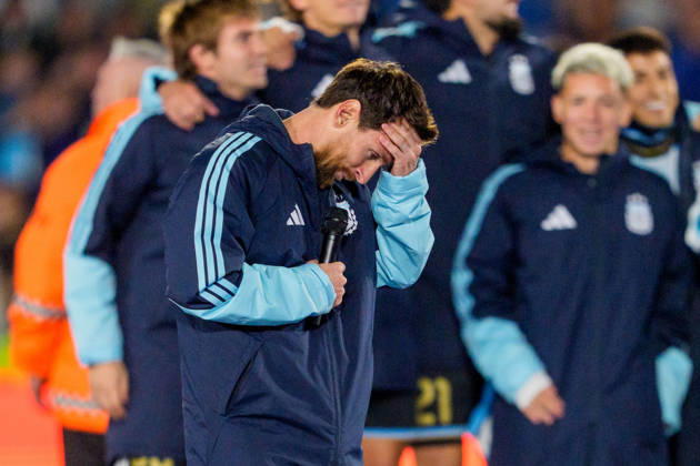 Benin v Argentina BUENOS AIRES, ARGENTINA - OCTOBER 6: Lionel Messi 10 of Argentina reacts after a game between Benin and Argentina at Estadio Monumental on October 6, 2026 in Buenos Aires, Argentina Buenos Aires Estadio Monumental Argentina Copyright: xAndrewxJ.xClark ISIxPhotosx 9950