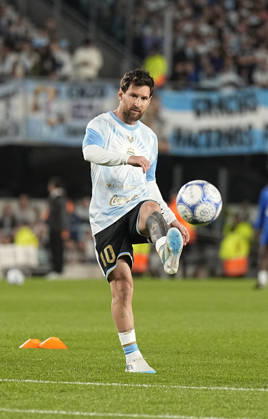 Lionel Messi, Argentina vs. Benin, Friendly Match, October 6, 2026, Monumental Stadium, Buenos Aires. Photo by Javier Garcia Martino, CABJ Press
