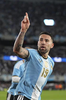Nicolas Otamendi, Argentina vs. Benin, Friendly Match, October 6, 2026, Monumental Stadium, Buenos Aires. Photo by Javier Garcia Martino, CABJ Press
