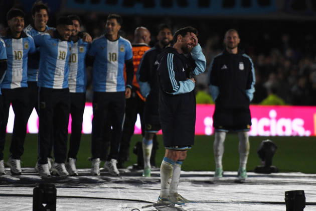 Argentina v Benin - International Friendly, Länderspiel, Nationalmannschaft Lionel Messi of Argentina leaves the pitch after the match between Argentina and Benin at Estadio Monumental in Buenos Aires, Argentina, on October 6, 2026. Buenos Aires Buenos Aires Argentina  Copyright: xFedericoxPerettix originalFilename:peretti-argentin261006_np15K